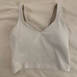 White LuLu Align Tank Top Size 6